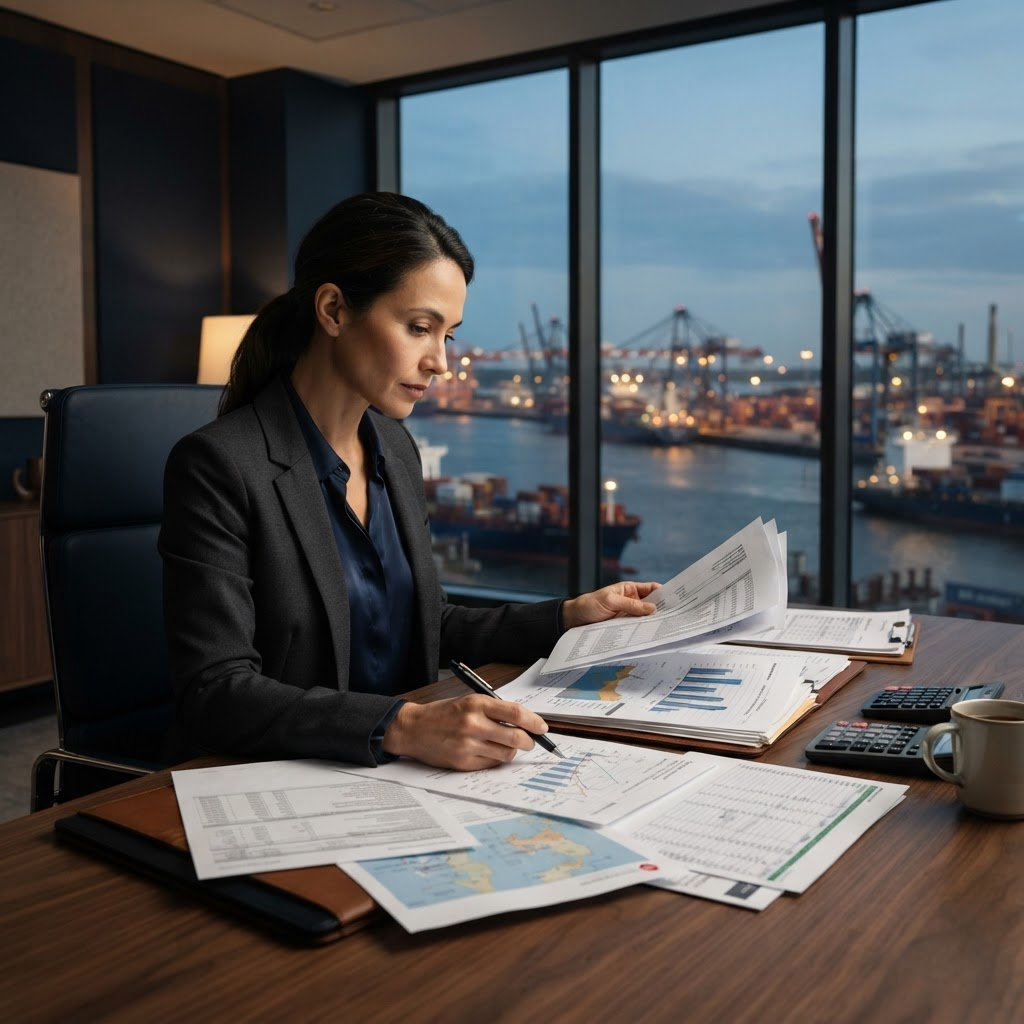 Institutional review of energy trade documentation and market data